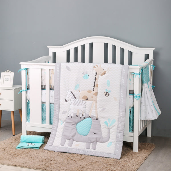 100% Polyester Bedding Set - Animal Tower (N19)