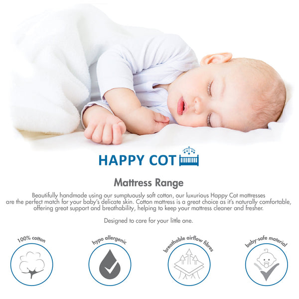 Happy Cot 4" High Density Foam Mattress [PREORDER ETA 4-6 WEEKS]