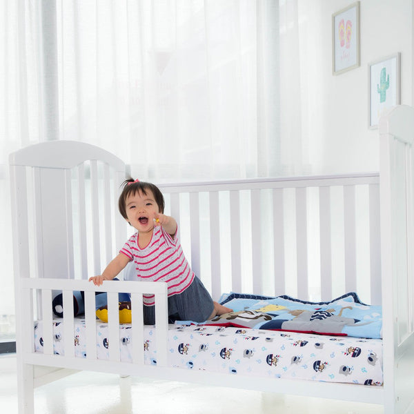 Happy Cot Happy Dream 4-in-1 Convertible Baby Cot - Free Mosquito Net, Free Toddler Side Guard