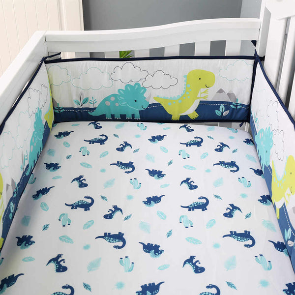 100% Polyester Fitted Sheet - Dino Land (B17)