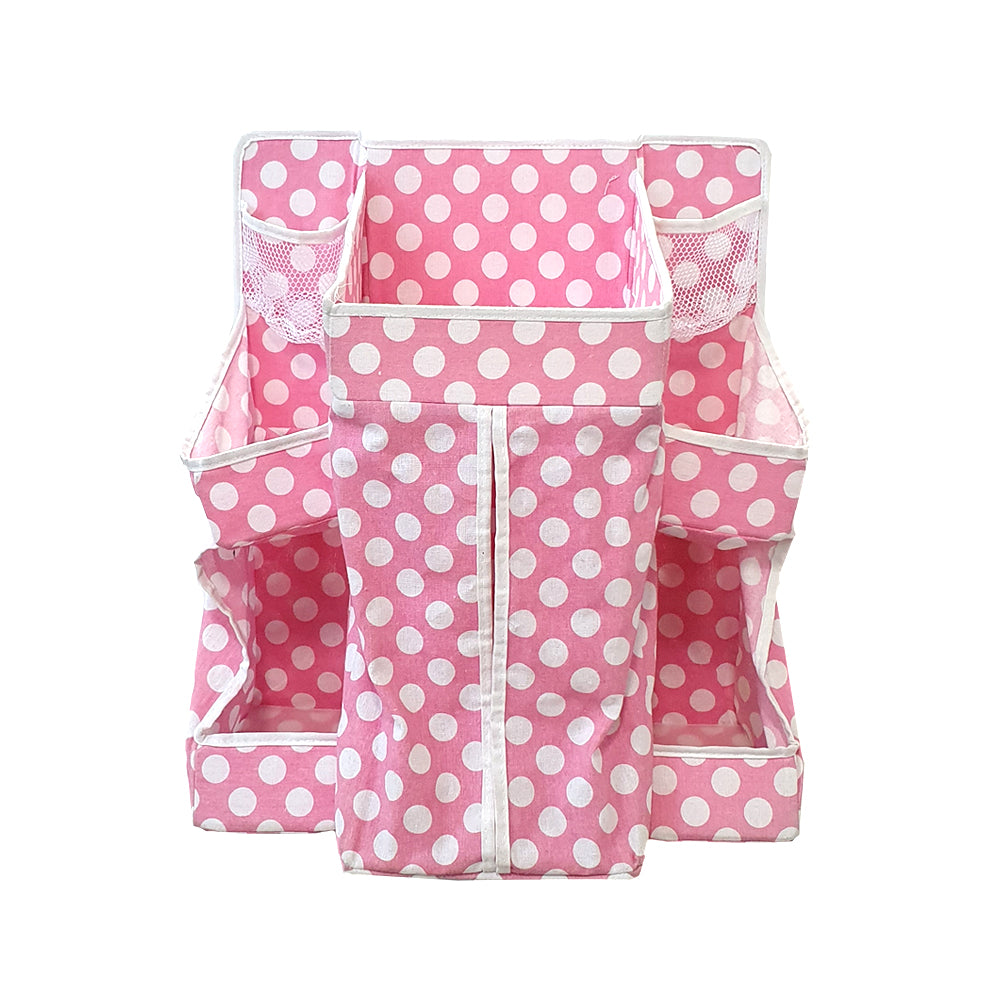 Diaper Stacker - Pink / Blue / Chocolate Dots