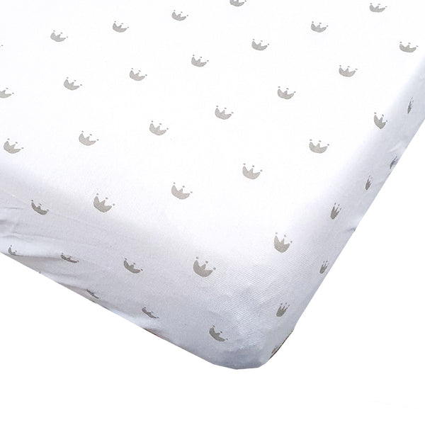 100% Cotton Fitted Sheet - Crowns