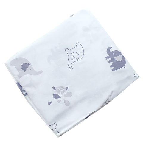100% Polyester Fitted Sheet - Elephant Games (N17)