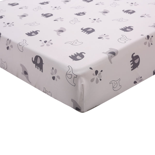 100% Polyester Fitted Sheet - Elephant Games (N17)