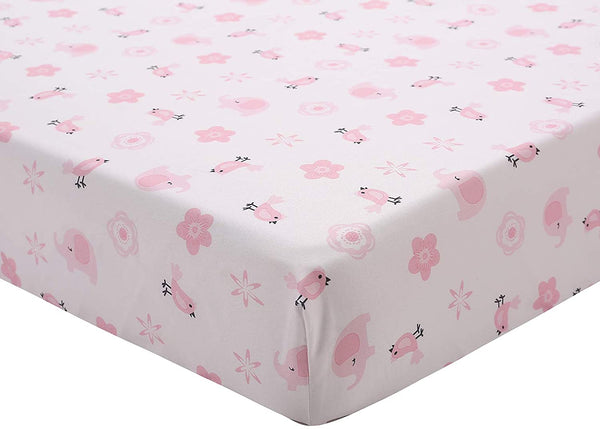 100% Polyester Fitted Sheet - Elephant March (P18)